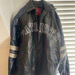 Vintage Patriots NFL Leather Jacket